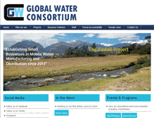 Tablet Screenshot of globalwaterconsortium.org